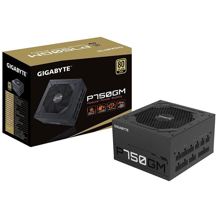 Gigabyte P750GM Fully Modular (750W 80+ Gold) - Alimentation - 1
