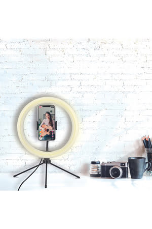 T'nB Anneau LED 10" avec mini trépied pour Smartphone (INLEDRING) - Achat / Vente Accessoire Streaming / Vlogging  sur grosbill.com - 2