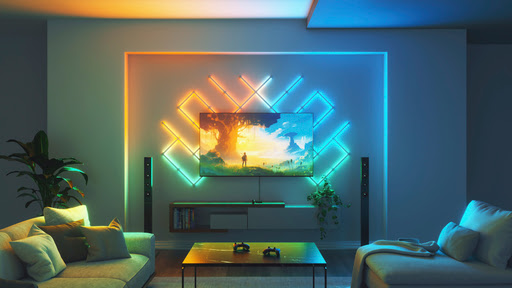 Nanoleaf Kit 4D TV Screen Mirror + Bande Led - Jusqu'à 85" (NF082K02-52LS) - Achat / Vente Objet connecté / Domotique sur grosbill.com - 11