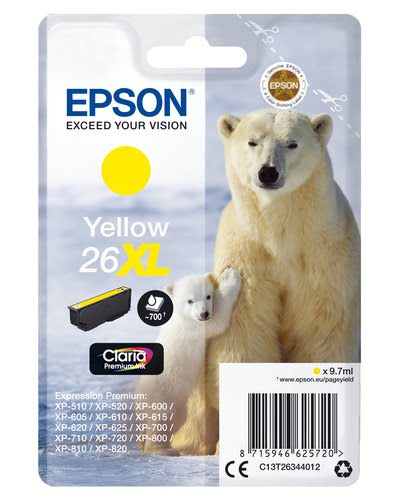 Epson - Jaune - C13T26344012 - Achat / Vente Consommable imprimante sur grosbill.com - 0
