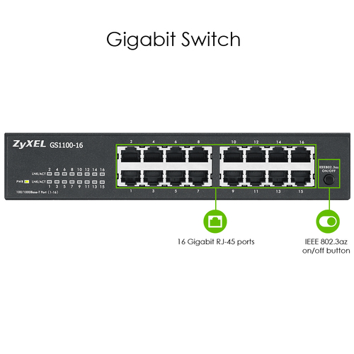 Switch Zyxel Switch - Zyxel GS-1100-16 V3 - grosbill.com - 9