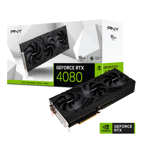 image produit PNY GeForce RTX 4080 16GB VERTO Triple Fan Edition-Seconde Vie-Etat Satisfaisant Grosbill