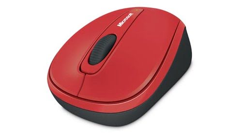 Microsoft Wireless Mobile Mouse 3500 Rouge