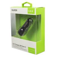 Chargeur allume-cigare USB / USB-C - 3,4 A - Noir - Accessoire téléphonie Grosbill - 7