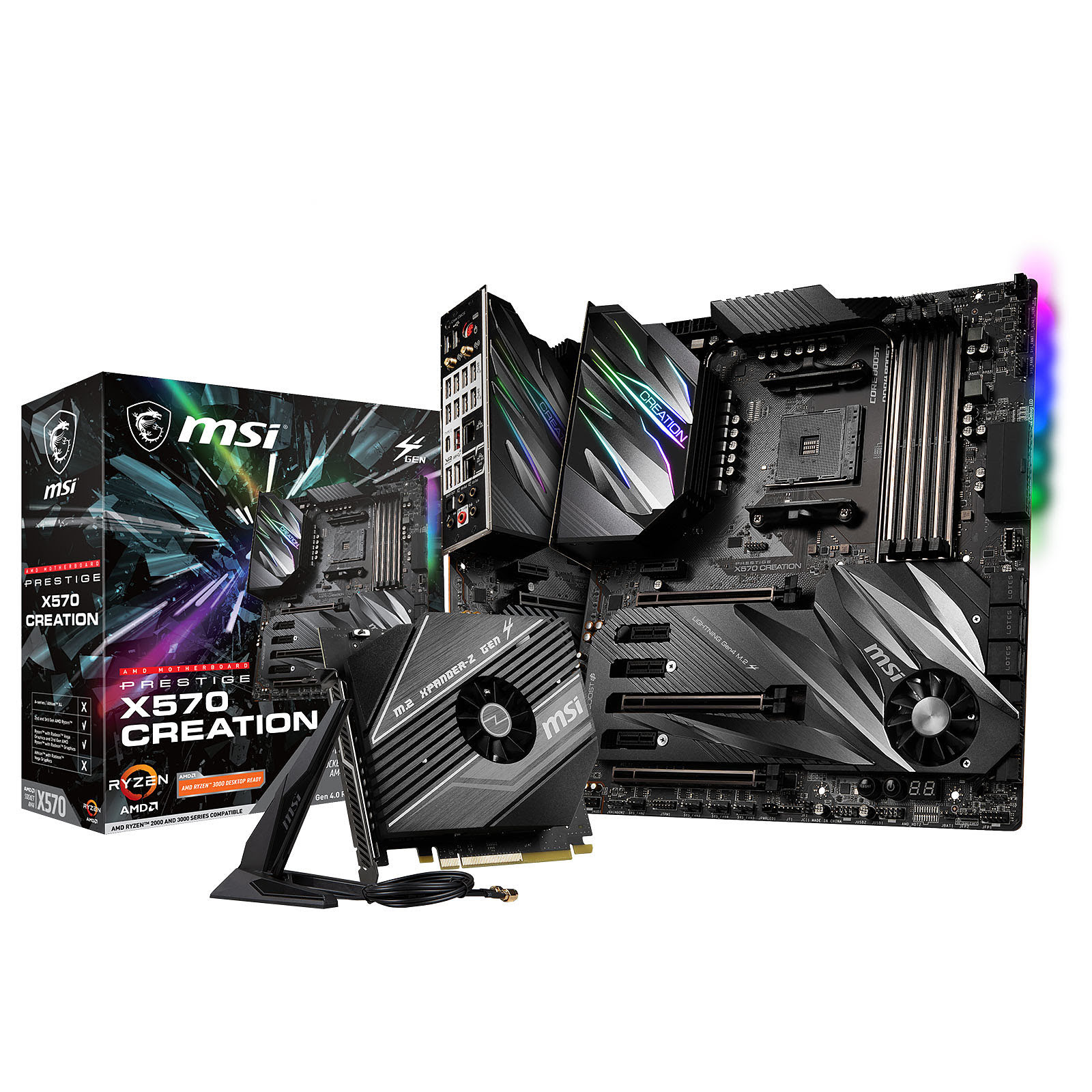 MSI PRESTIGE X570 CREATION E-ATX  - Carte mère MSI - grosbill.com - 0