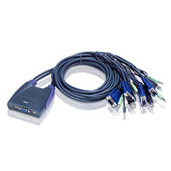 image produit Aten CS64US Mini KVM VGA/USB/Audio/2 UC Grosbill