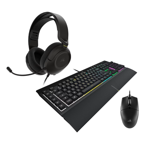 Corsair Pack Corsair K55 PRO/ HS35 V3/ KATAR PRO XT FILAIRE (CH-9226765-FR + CA-9011399-WW + CH-930C111-EU) - Achat / Vente Pack Peripheriques sur grosbill.com - 0