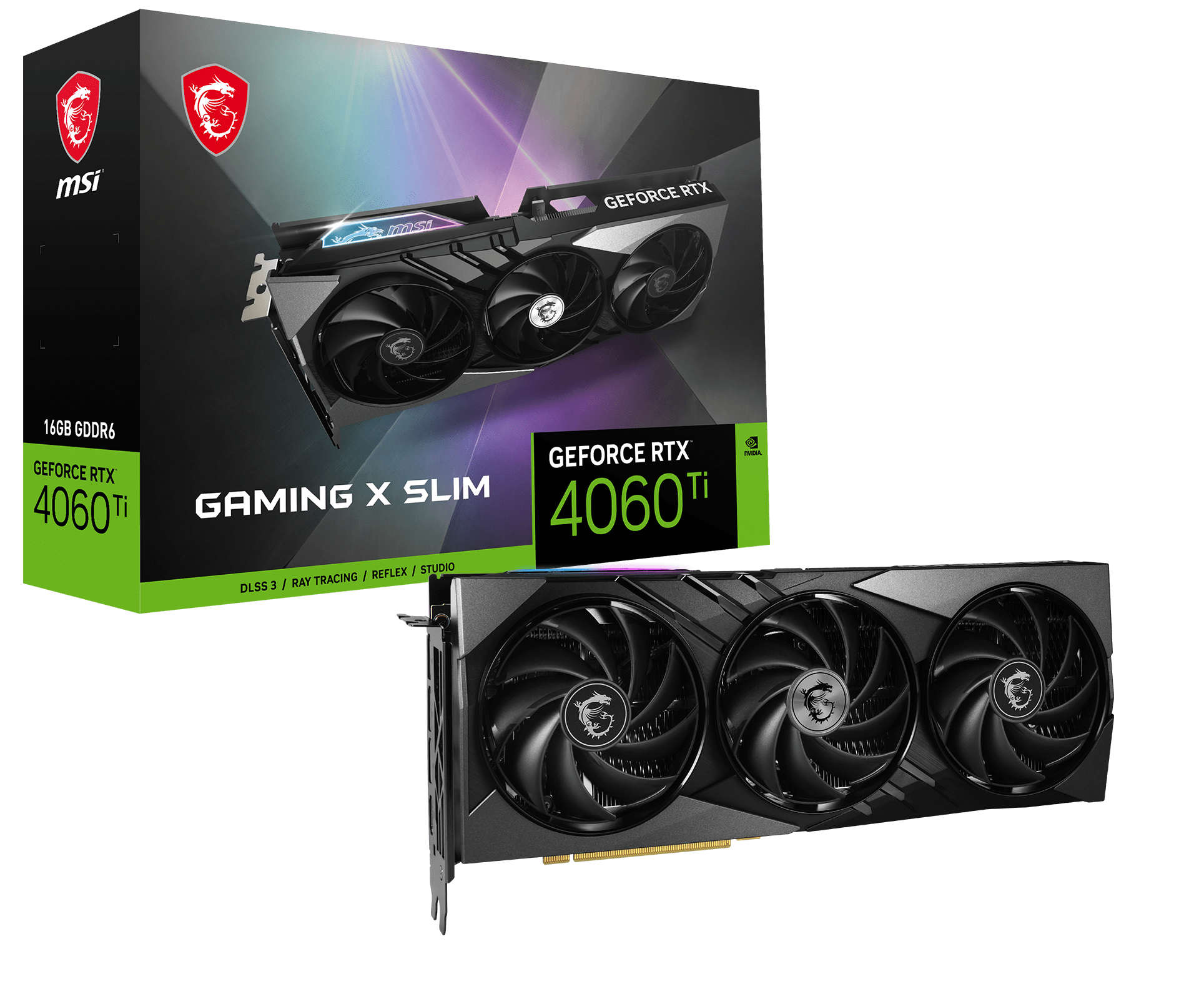 MSI GeForce RTX 4060 Ti GAMING X SLIM 16G - Carte graphique MSI