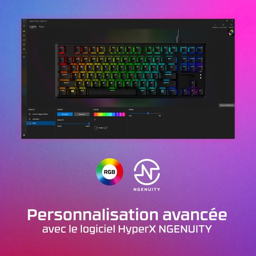 HyperX Alloy PBT HX Red Keyboard FR - Achat / Vente sur grosbill.com - 5
