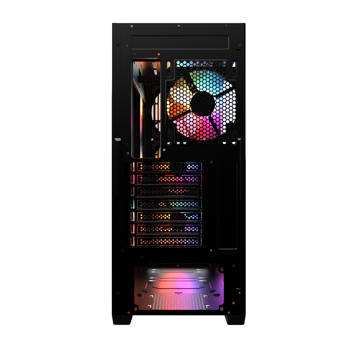 M.RED Raven Black Noir - Boîtier PC M.RED - grosbill.com - 2