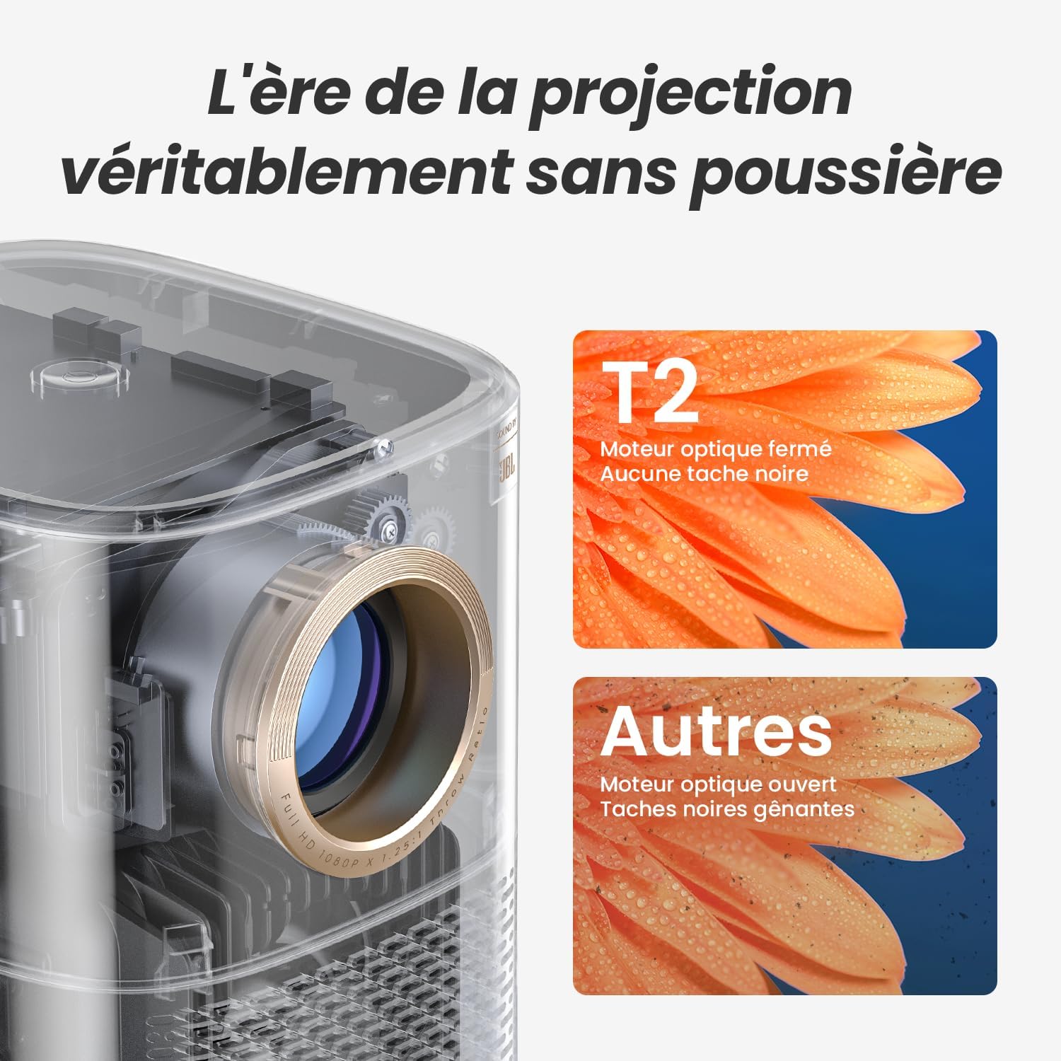 Grosbill Yaber T2 FHD WiFi/Bluetooth - Vidéoprojecteur Grosbill - 7
