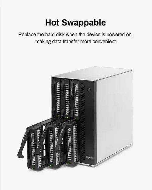 TerraMaster D6-320 - 6 baies - Gris - Boîtier externe - 2