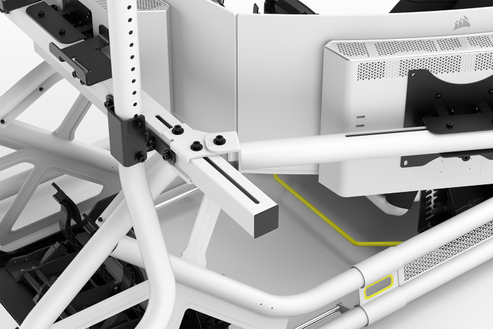 Fanatec GT Cockpit Triple Monitor Expansion Kit - Blanc (CRD-9060004-WW) - Achat / Vente Accessoires Simracing sur grosbill.com - 1