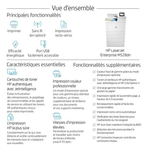 HP Color LaserJet Enterprise M856dn - Achat / Vente sur grosbill.com - 11
