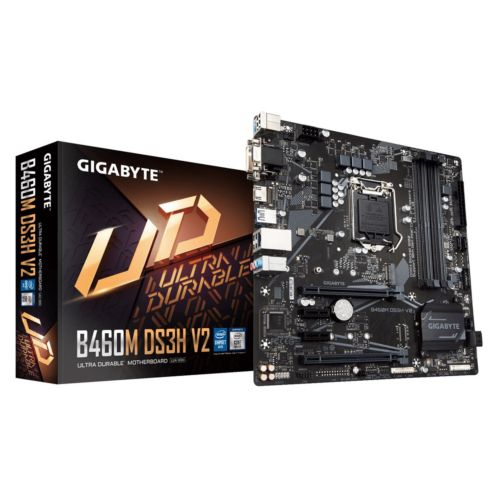 Gigabyte B460M-DS3H V2 Micro-ATX  - Carte mère Gigabyte - 0