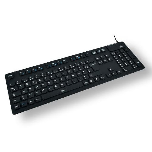 Wired waterproof silicone keyboard - Achat / Vente sur grosbill.com - 0