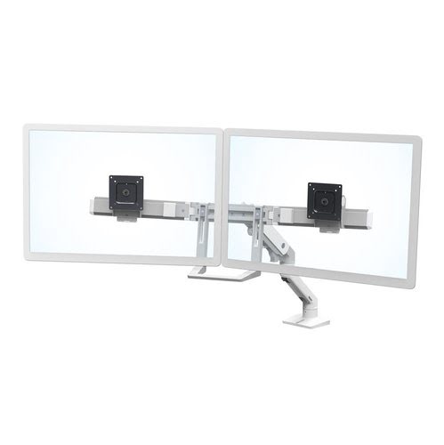 Ergotron HX Desk Dual Monitor Arm White