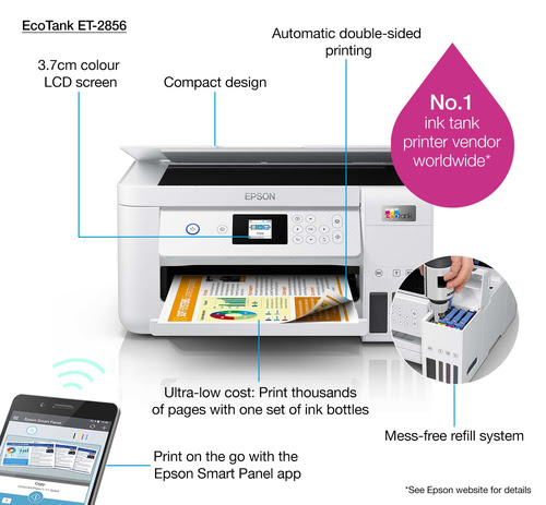 Imprimante multifonction Epson EcoTank ET-2856 - grosbill.com - 27