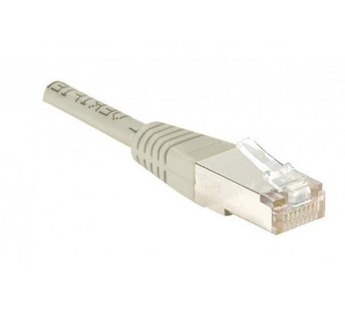 Cable RJ45 cat 5e F/UTP gris - 0,15 m  - Connectique réseau - 3