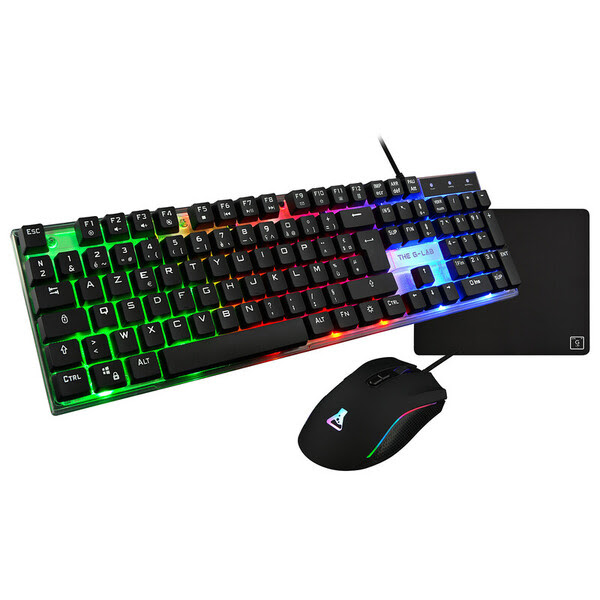 The G-LAB Combo Yttrium bundle 3 en 1 Noir RGB (COMBO-YTTRIUM/FR) - Achat / Vente Pack Peripheriques sur grosbill.com - 0