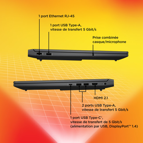 HP 7Z6D9EA - PC portable HP - grosbill.com - 10