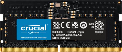 image produit Crucial 8GB DDR5-4800 SODIMM Crucial Grosbill