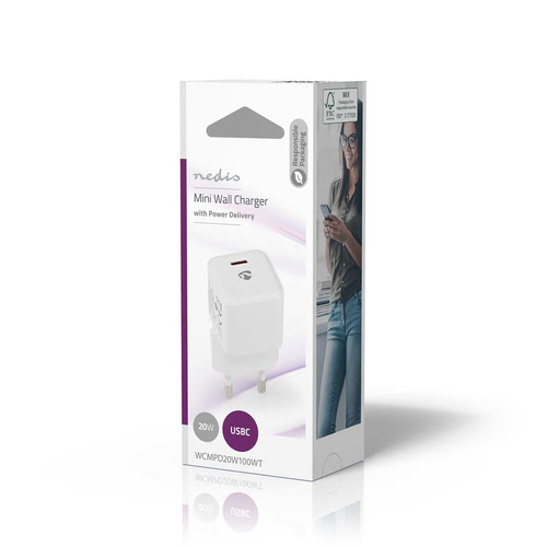 Chargeur mural USB-C/20W/Charge Rapide   - Accessoire téléphonie Nedis - 6
