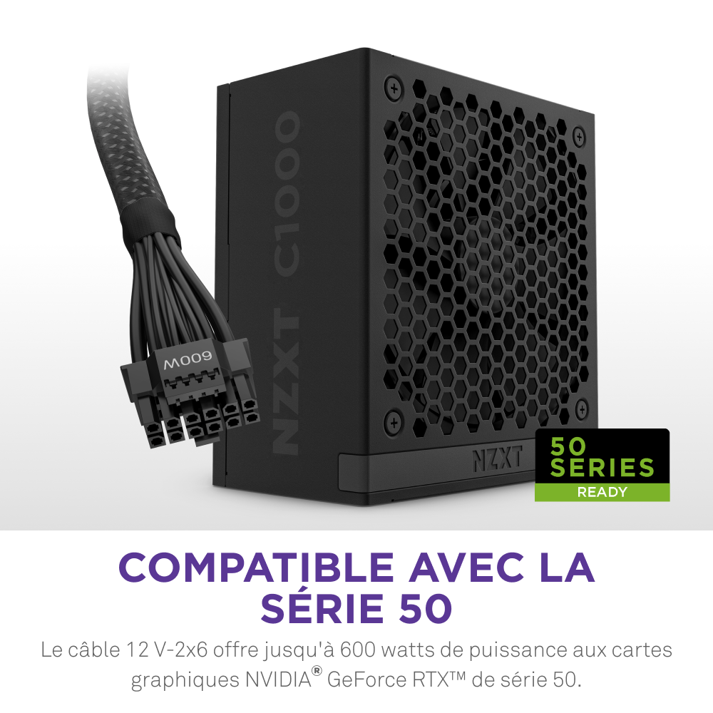 NZXT 80+ Gold (1000W) - Alimentation NZXT - grosbill.com - 8