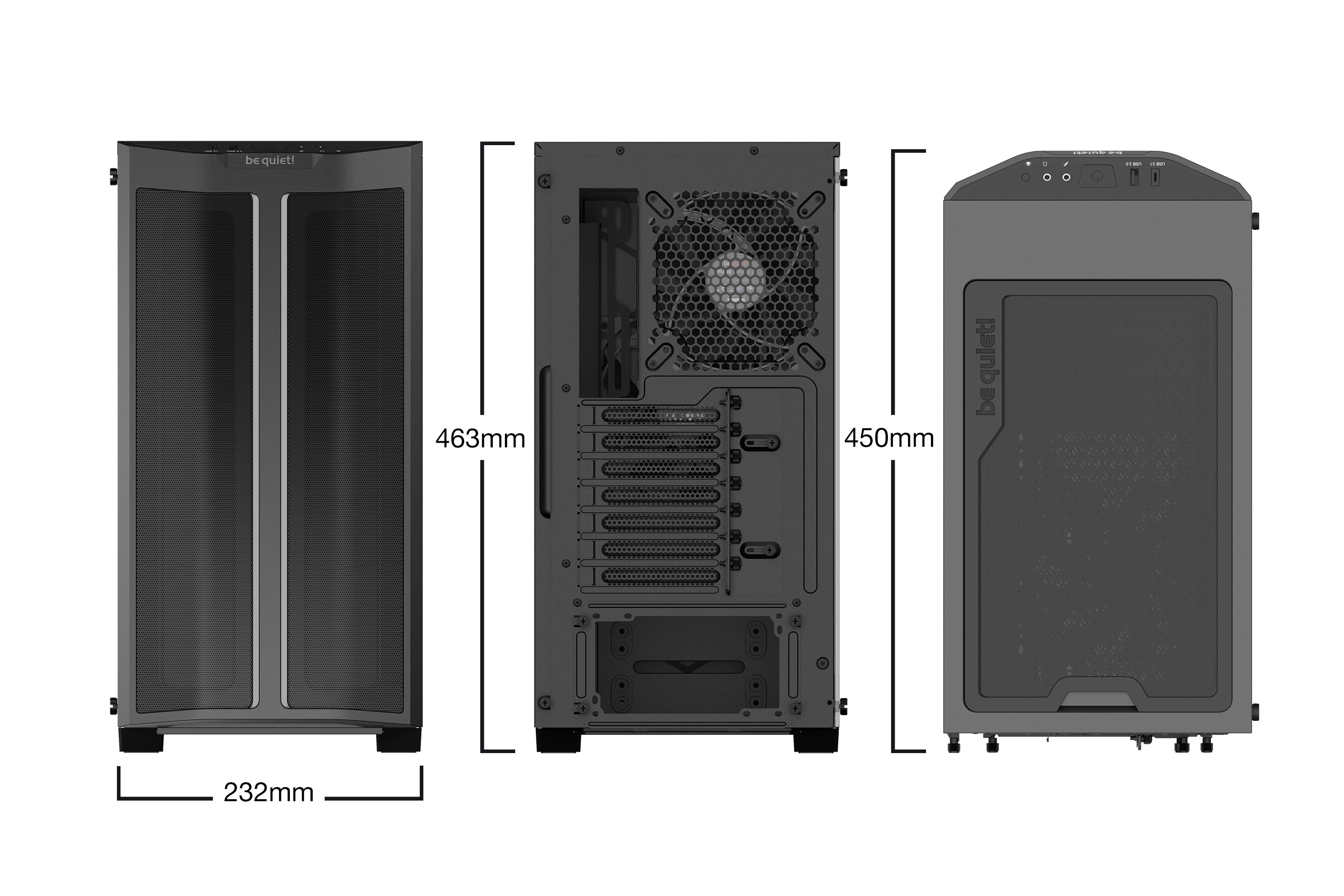 Be Quiet! Pure Base 500DX Black BGW37 Noir - Boîtier PC Be Quiet! - 5