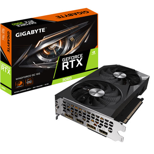 image produit Gigabyte GeForce RTX 3060 WINDFORCE OC 12G-Seconde Vie-Bon Etat Grosbill