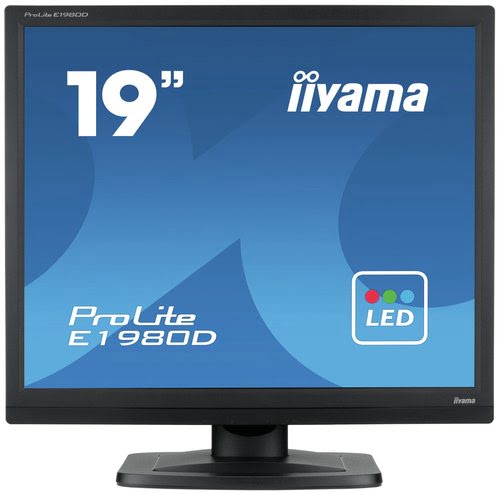 Grosbill Ecran PC Iiyama E1980D-B1 - 19" TN/HD/VGA/DVI