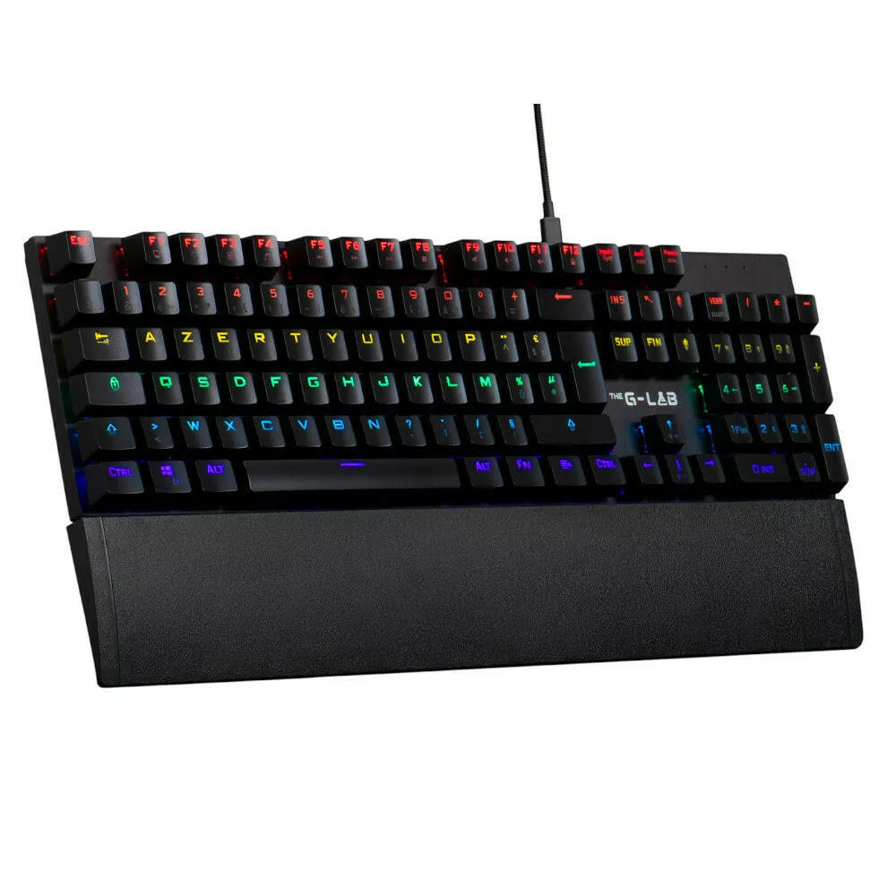 The G-LAB Keyz Carbon Ex - Noir/RGB/Filaire/Switch Tactile
