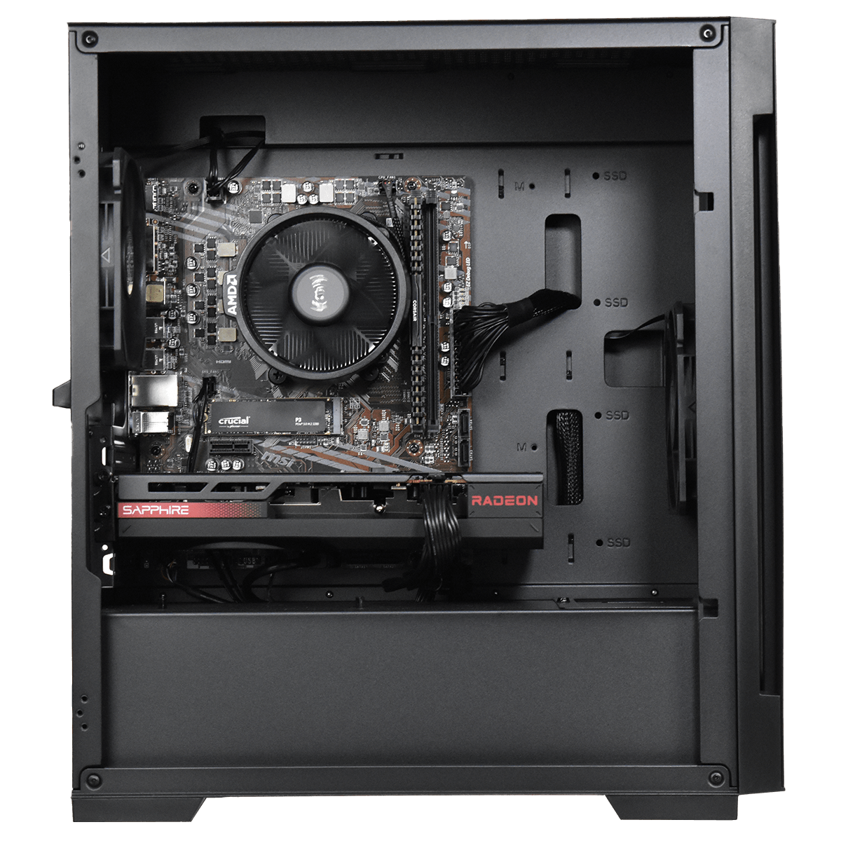 Grosbill BlackBill One - R5-5500/RX7600/16Go/500Go (PCG-10602244) - Achat / Vente Bons plans PC sur grosbill.com - 1