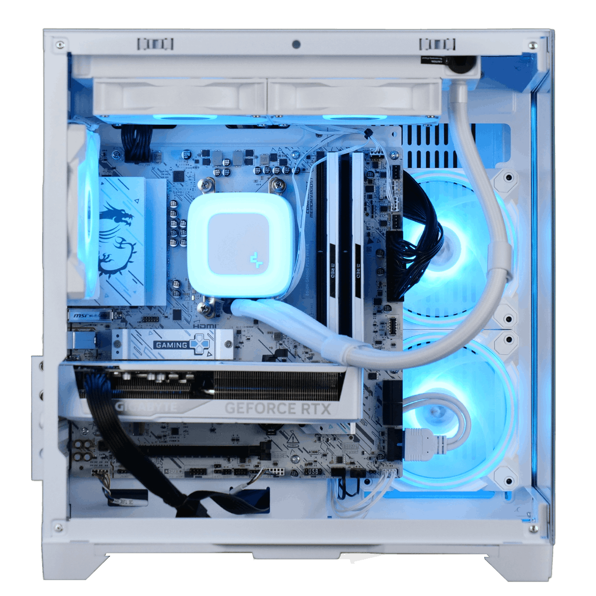 Grosbill MINI WHITE  - R5-7500F/5060Ti-8Go/32Go/1To (PCG-10603167) - Achat / Vente PC Fixe sur grosbill.com - 1