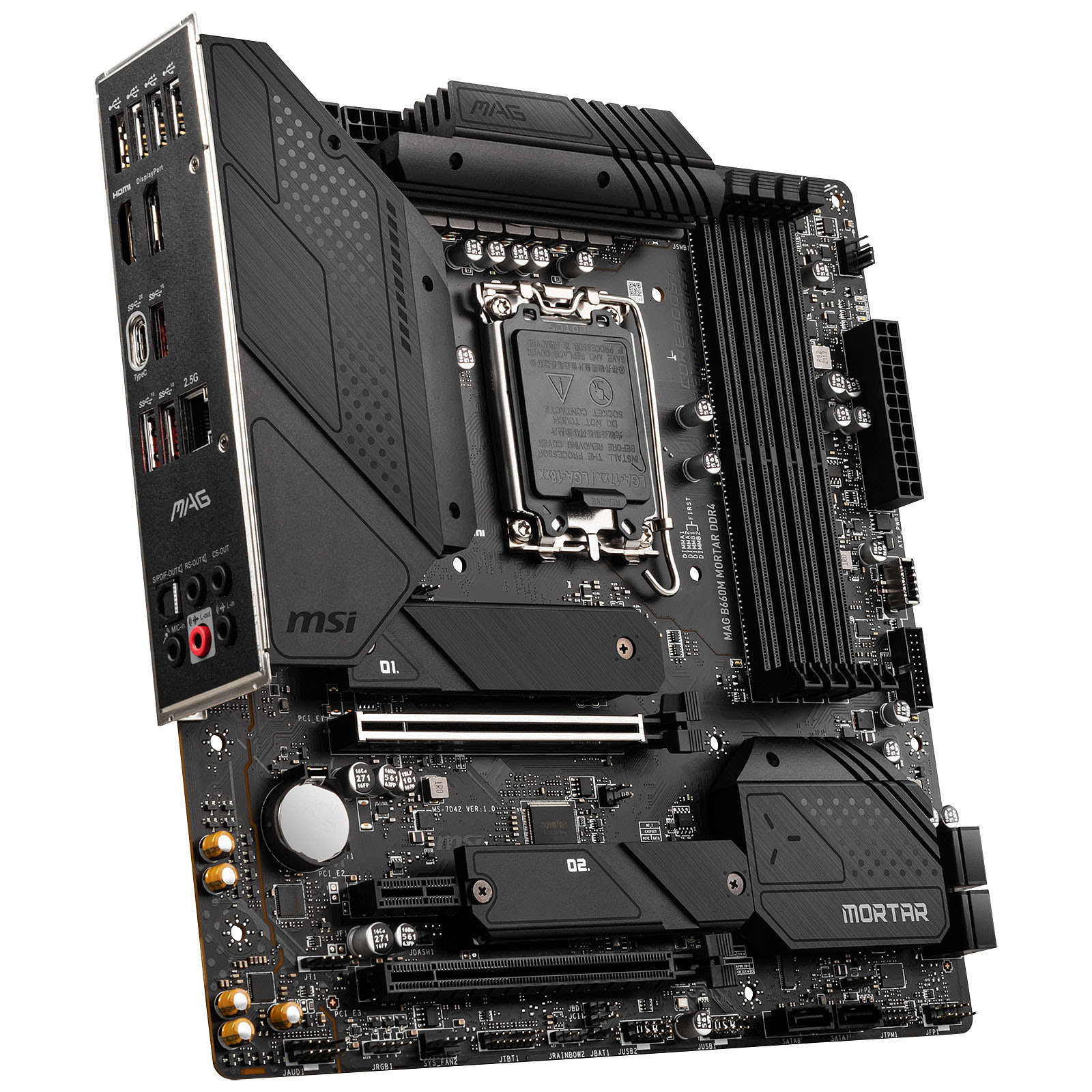 MSI MAG B660M MORTAR DDR4 Micro-ATX  - Carte mère MSI - 3