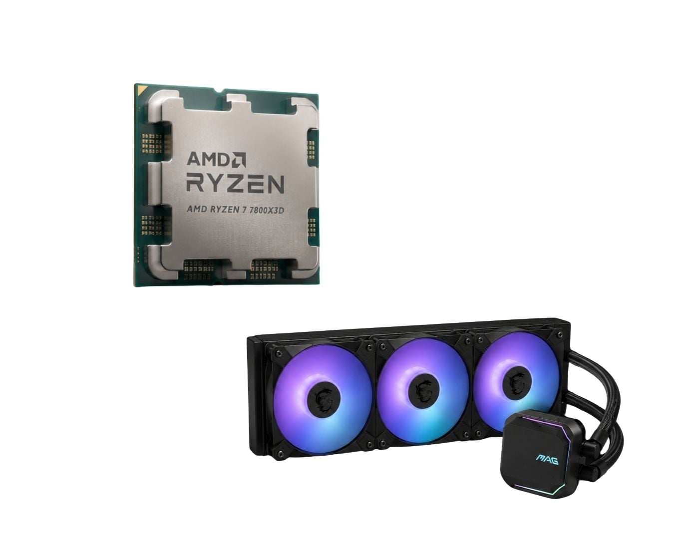 Ryzen 7 7800X3D + MAG Coreliquid A13 360 Noir - grosbill.com - 0