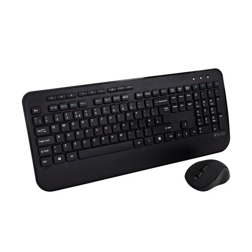 V7 Clavier QWERTY anglais complet avec repose mains CKW300UK a�� Black
