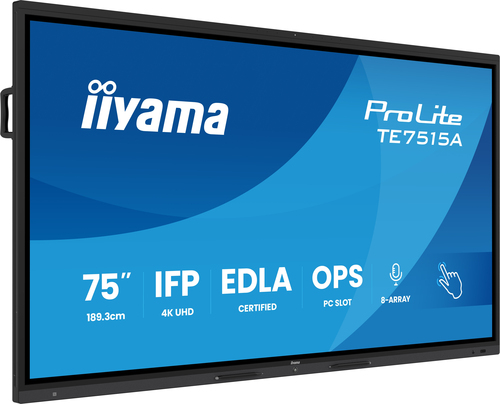 Iiyama 75 pouces  TE7515A-B1AG - Ecran PC Iiyama - grosbill.com - 1