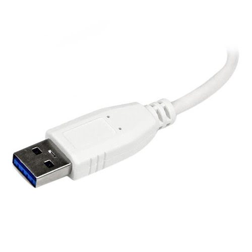 Portable 4 Port Mini USB 3.0 Hub - White - Achat / Vente sur grosbill.com - 4
