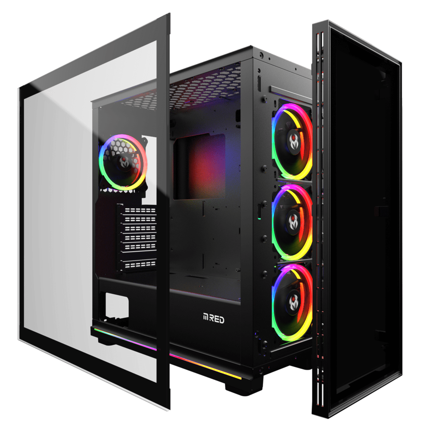 M.RED ARGB Noir - Boîtier PC M.RED - grosbill.com - 1