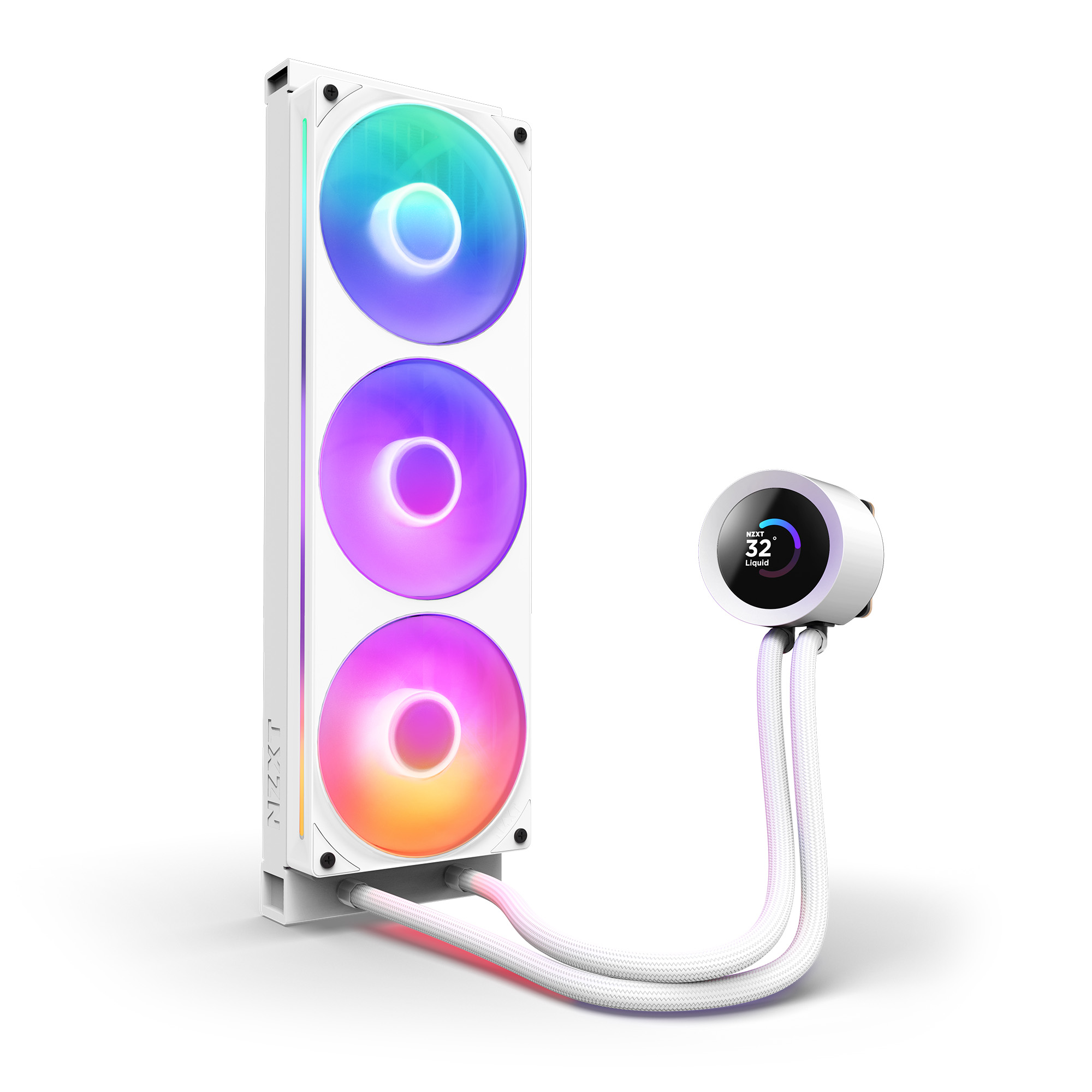 NZXT Kraken Plus 360 RGB - 360mm - Blanc - Watercooling NZXT - 2