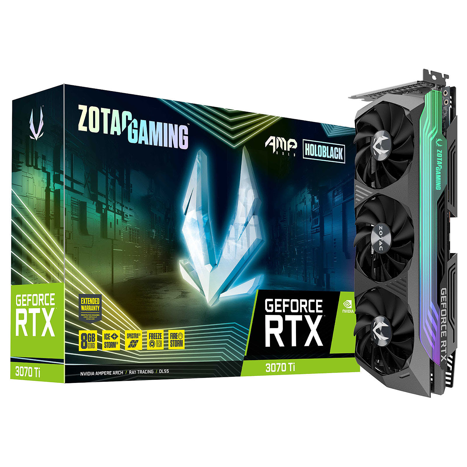 ZOTAC RTX 3070Ti AMP HOLO LHR  - Carte graphique ZOTAC - 0