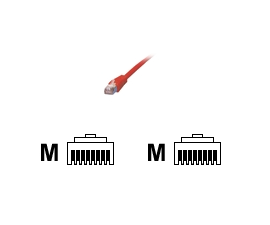 RJ45 - cat.6 100/1000Mbits/s - F/UTP (FTP) - serti droit - blindé - Rouge - 1m  - Achat / Vente sur grosbill.com - 0