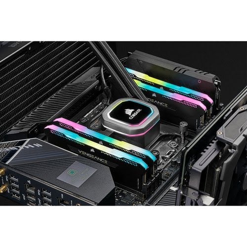Corsair Vengeance RGB Pro SL, DDR4-3200, CL16 - 16 GB Dual-Kit, schwarz - Achat / Vente sur grosbill.com - 1