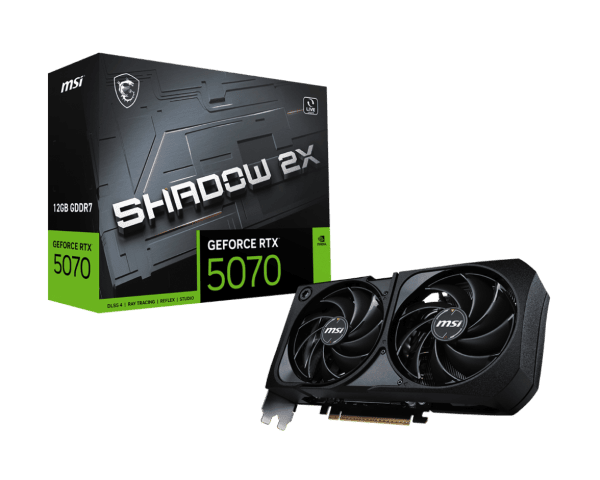 MSI GeForce RTX 5070 12G SHADOW 2X OC OEM-Seconde Vie-Etat Satisfaisant - Carte graphique - 0