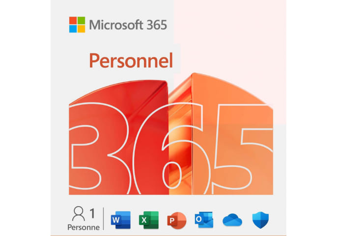 Microsoft 365 Personnel - 1 an/ 1 PC - Logiciel suite bureautique