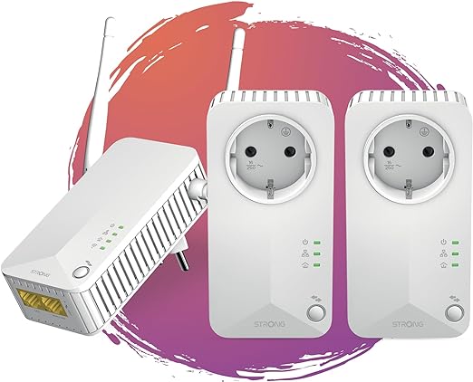 Strong PLWF600TRIFRV2 WIFI (600Mbps) - Pack de 3 - Adaptateur CPL - 6