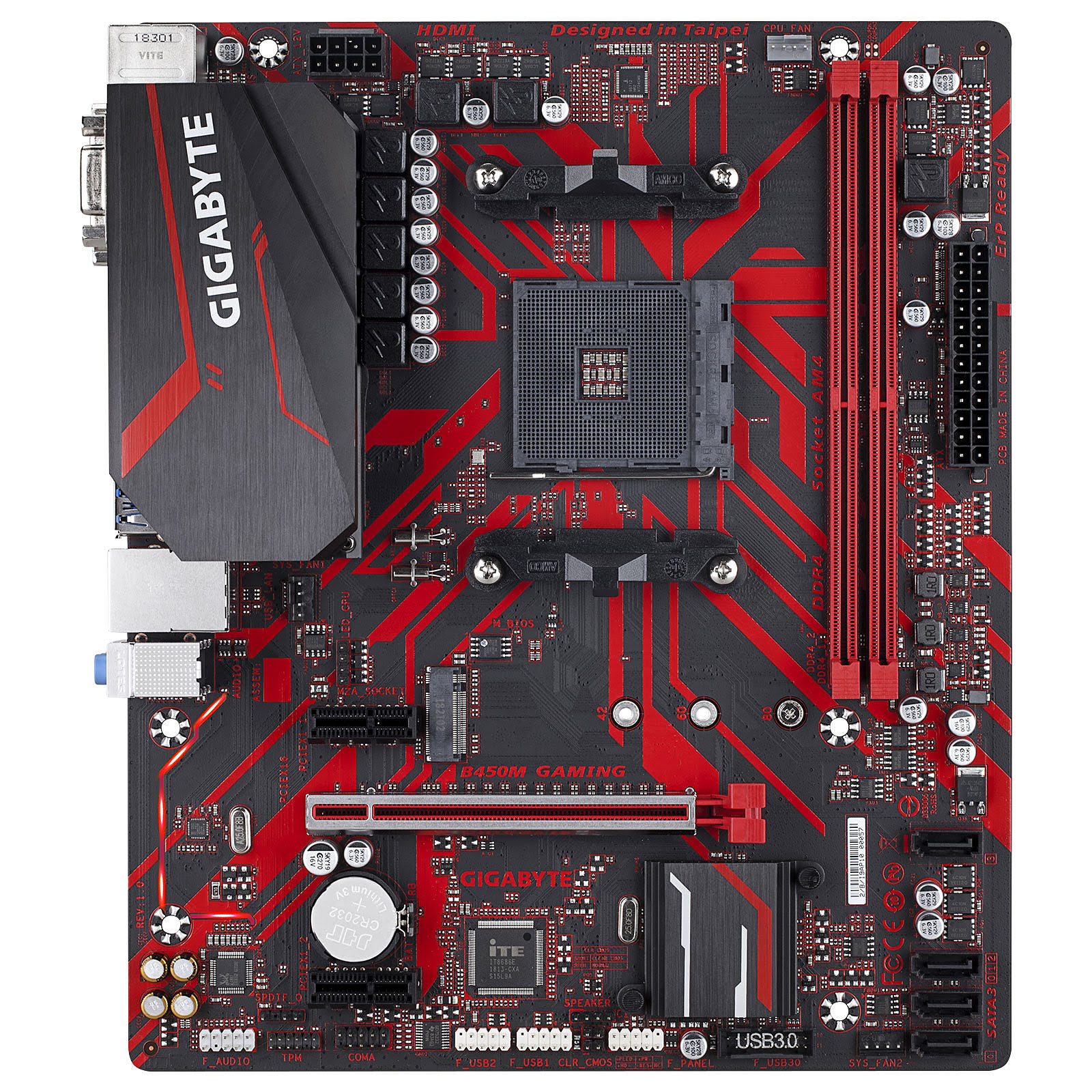 Gigabyte B450M GAMING Micro-ATX  - Carte mère Gigabyte - 4