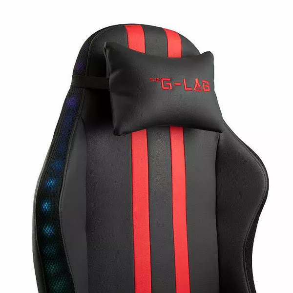 The G-LAB KS Photon RGB Noir/Rouge - Siège PC Gamer - grosbill.com - 2