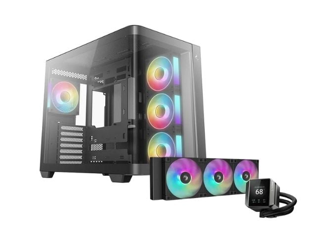 Deepcool Boîtier Deepcool CG530U Noir + Mystique 360 ARGB  - Boîtier PC - 0